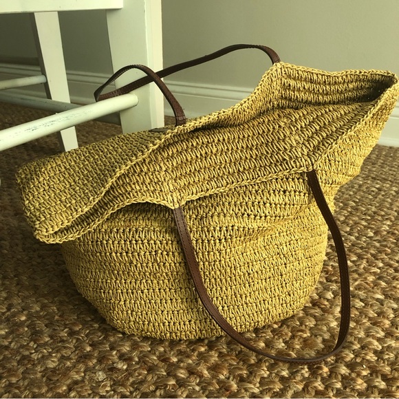J. Crew Bags New With Tag J Crew Straw Market Tote Poshmark